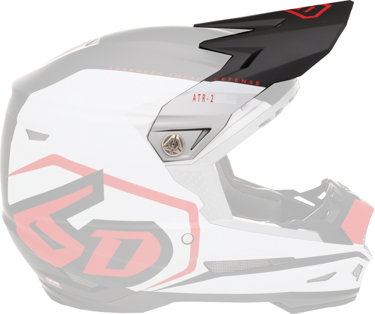 6D HELMETS ATR-2 Visor - Delta - Red 72-6121