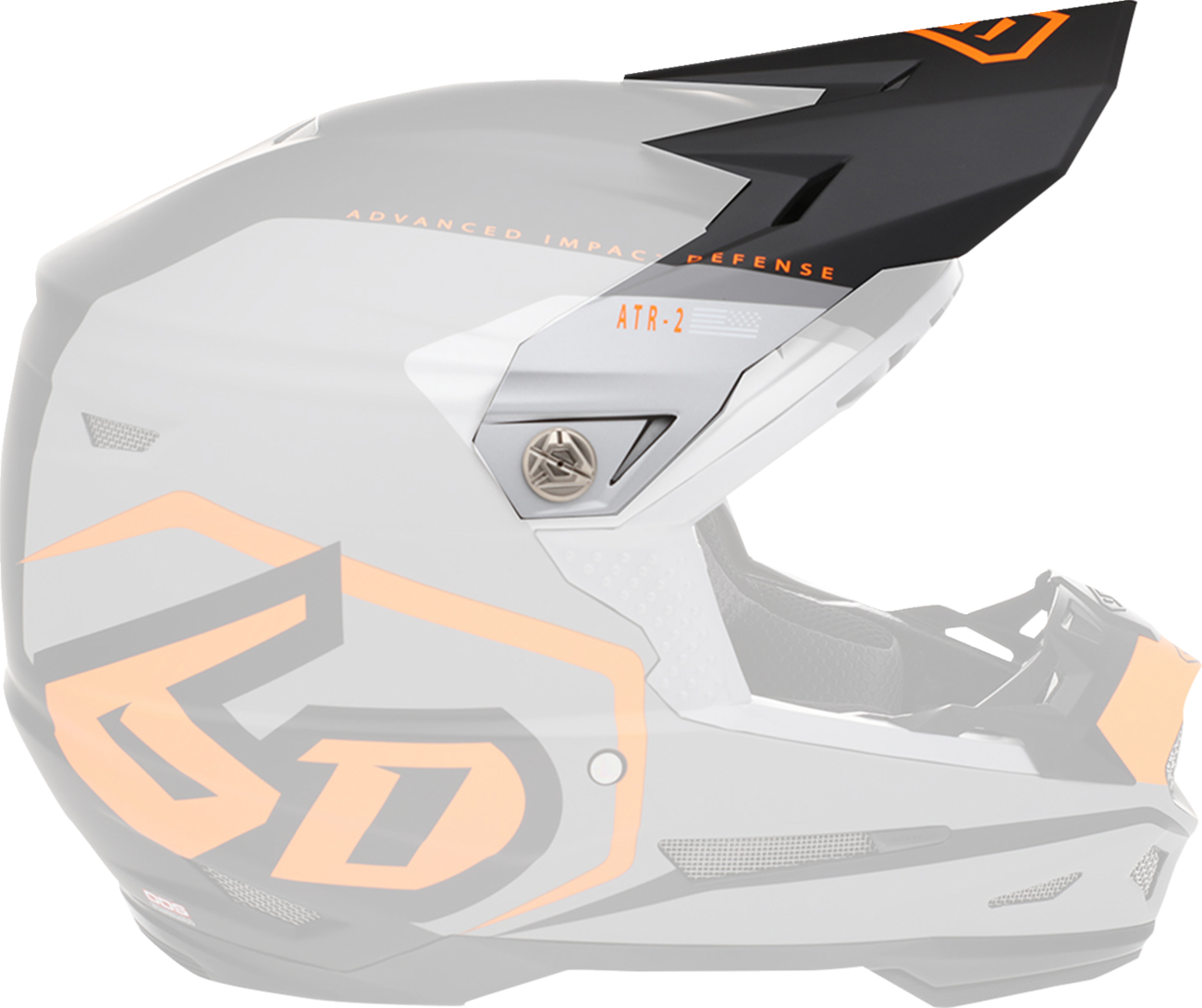 6D HELMETS ATR-2 Visor - Delta - Neon Orange 72-6123
