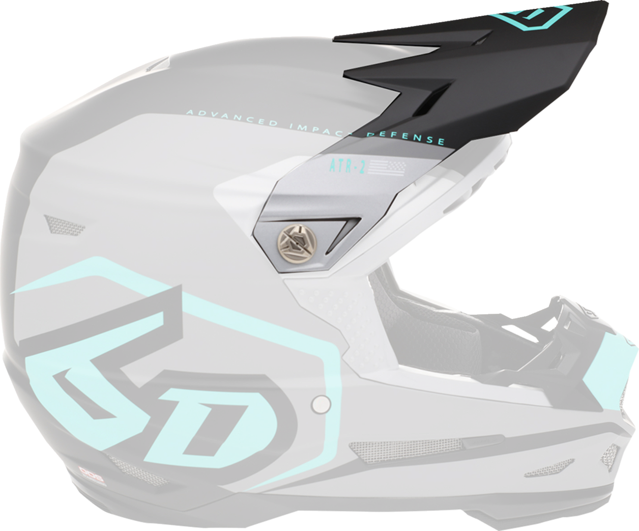 6D HELMETS ATR-2 Visor - Delta - Teal 72-6120