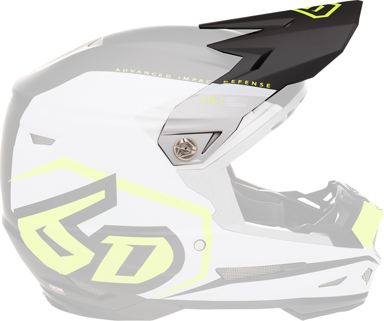 6D HELMETS ATR-2 Visor - Delta - Neon Yellow 72-6122