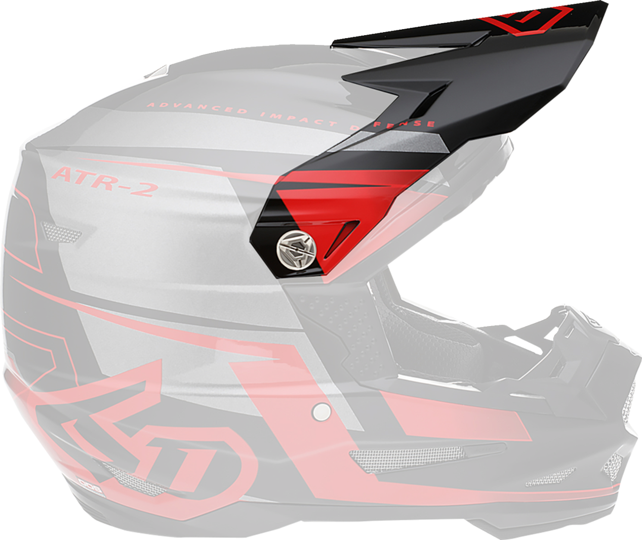 6D HELMETS ATR-2 Visor - Mach - Red 72-6118