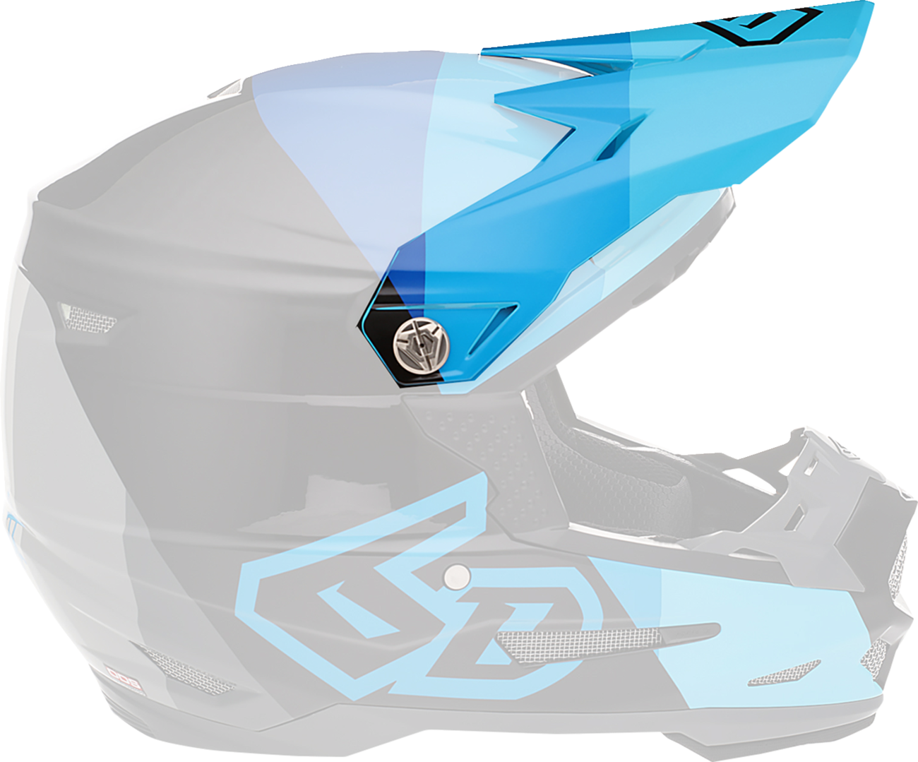 6D HELMETS ATR-2Y Visor - Range - Blue 72-4138