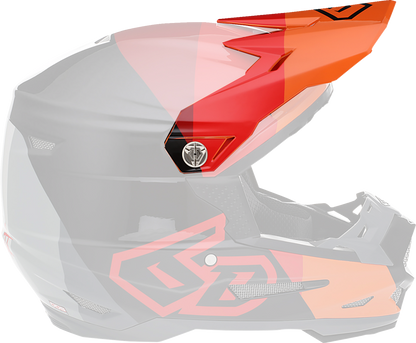 6D HELMETS ATR-2Y Visor - Range - Red 72-4139