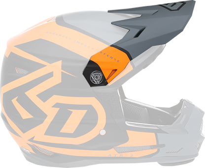 6D HELMETS ATR-2Y Visor - Torque - Neon Orange 72-4136