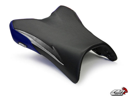 LUIMOTO (Raven Edition) Rider Seat Covers for the YAMAHA FZ1 (06-15)