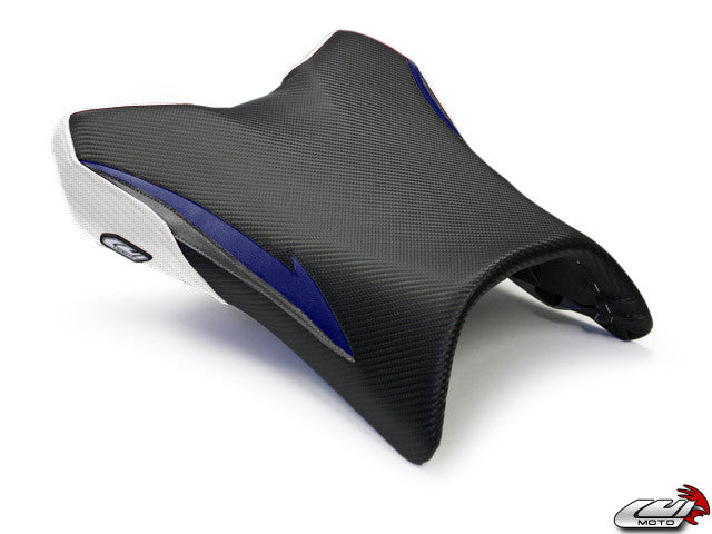 LUIMOTO (Raven Edition) Rider Seat Covers for the YAMAHA FZ1 (06-15)