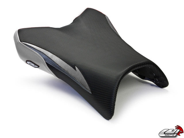 LUIMOTO (Raven Edition) Rider Seat Covers for the YAMAHA FZ1 (06-15)