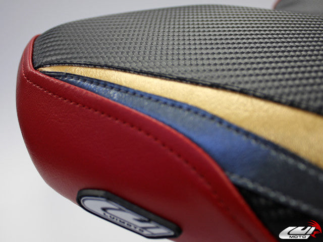 LUIMOTO (Raven Edition) Rider Seat Covers for the YAMAHA FZ1 (06-15)