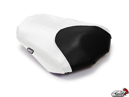 LUIMOTO (Raven Edition) Passenger Seat Covers for the YAMAHA FZ1 (06-15)