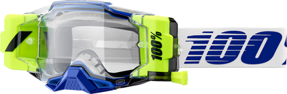 100% Armega Forecast Goggle - Roll-Off - Blue - Clear Lens 50006-00006