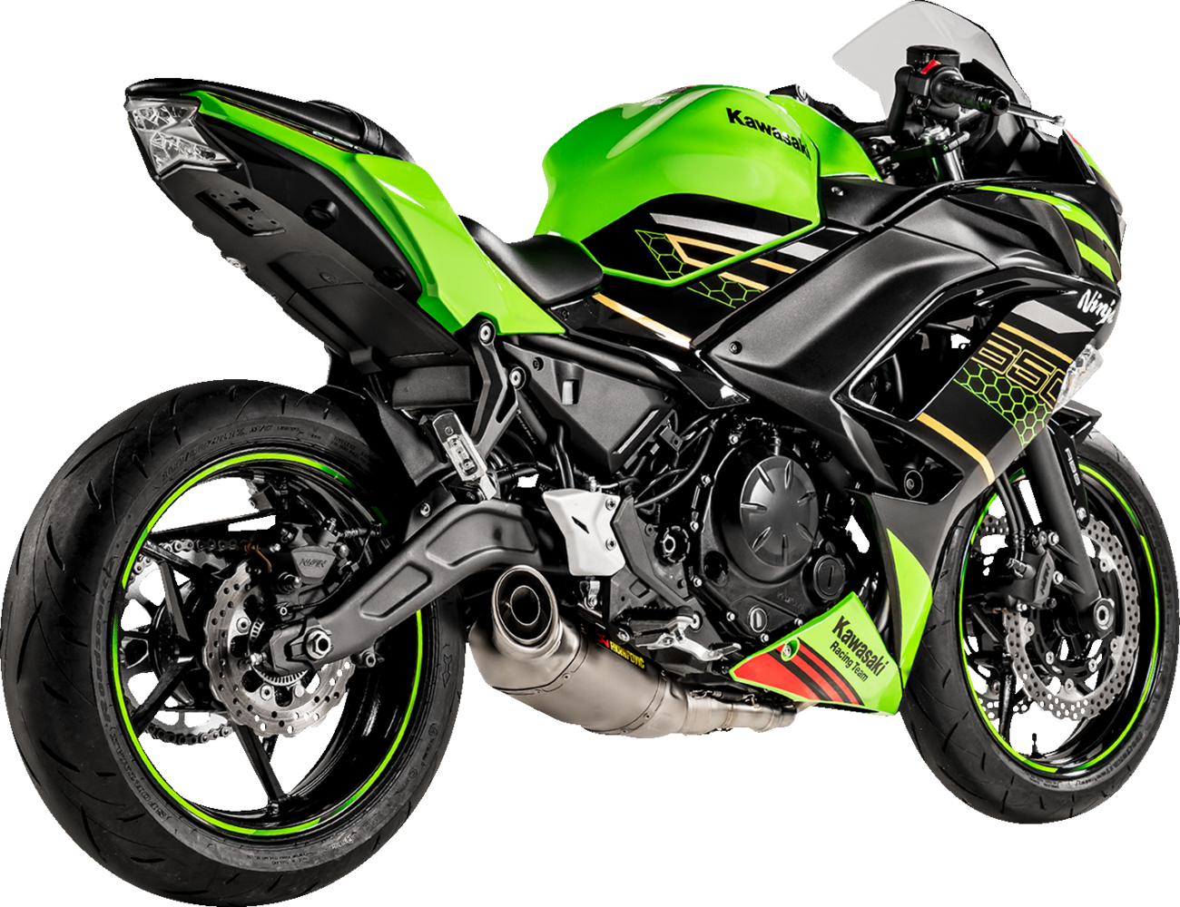 AKRAPOVIC Racing Line Exhaust System - Titanium - Kawasaki Ninja 650 S-K6R13-AFCRT/1