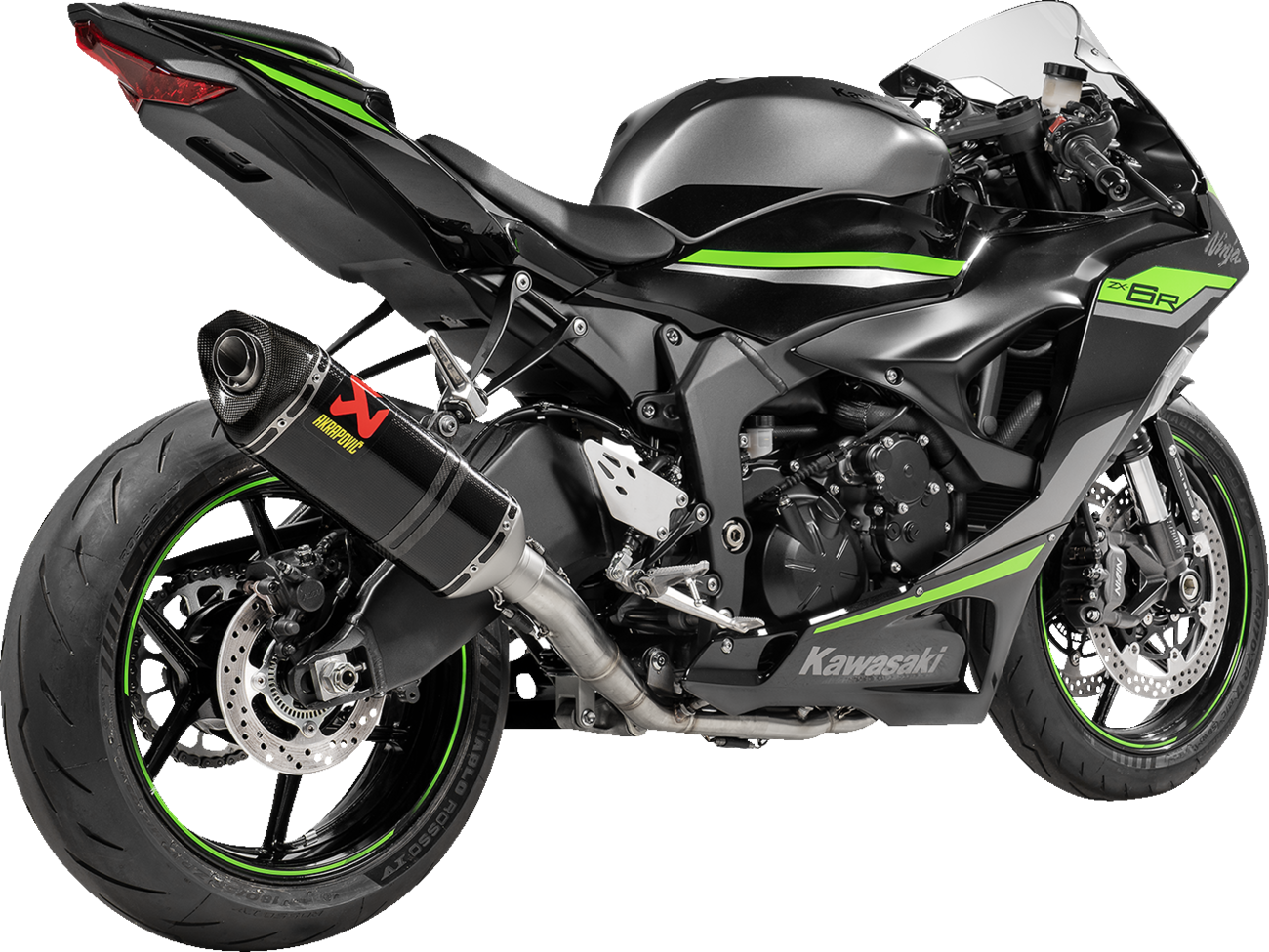 AKRAPOVIC Racing Line Exhaust System - Carbon - Kawasaki ZX-6R S-K6R11-RC/1