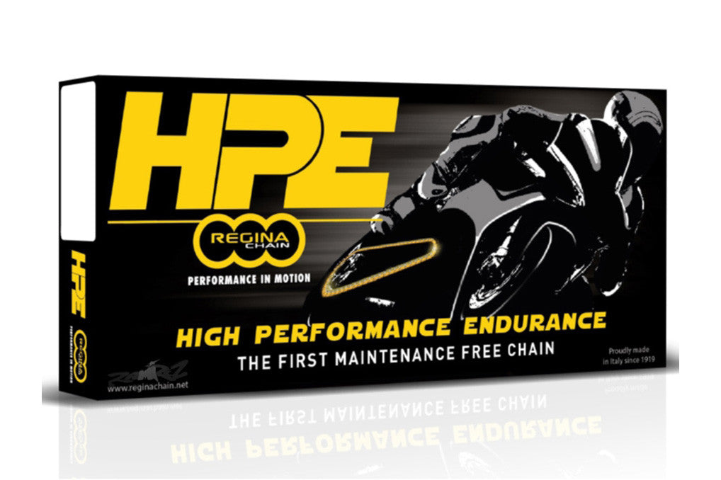 Regina HPE Chain - High Perfomance Endurance - NO LUBRICATION Superbike / Supersport / Touring Chain!!! 520 and 525 Pitch!!