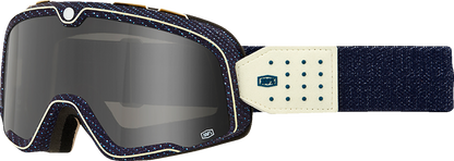 100% Barstow Goggle - Denim - Dark Smoke Lens 50000-00019