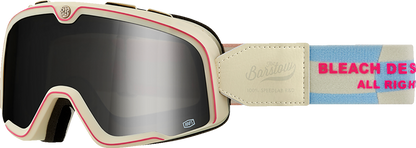 100% Barstow Goggle - Bleach Design Works - Silver Mirror Lens 50000-00020
