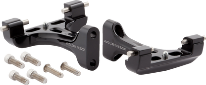 ARLEN NESS Forged Floorboard Mounts - Passenger - All Black 410-032