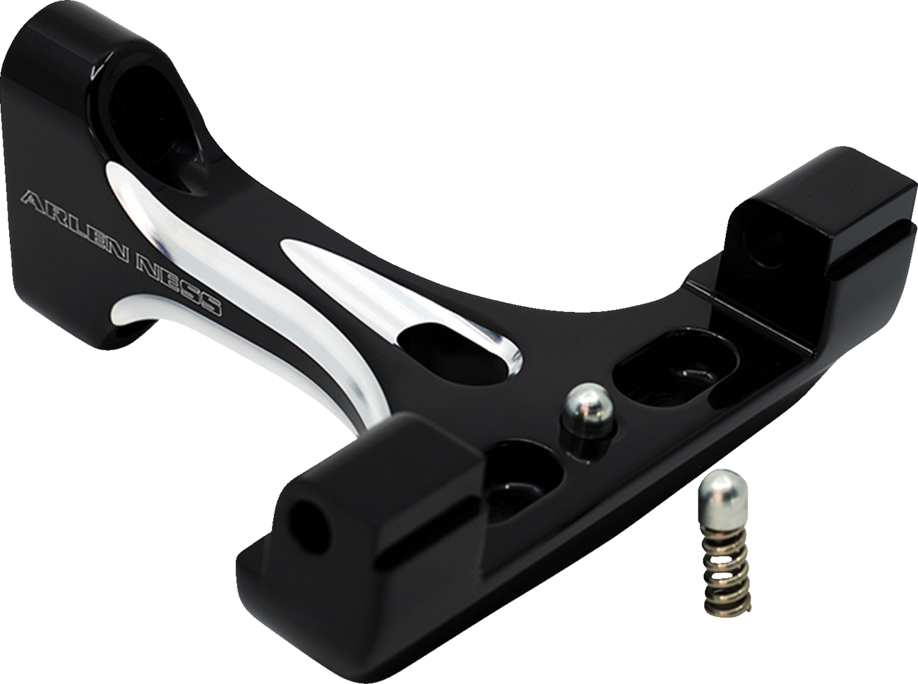ARLEN NESS Forged Floorboard Mounts - Passenger - Black 410-033