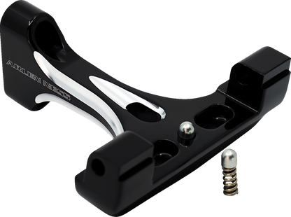 ARLEN NESS Forged Floorboard Mounts - Passenger - Black 410-033