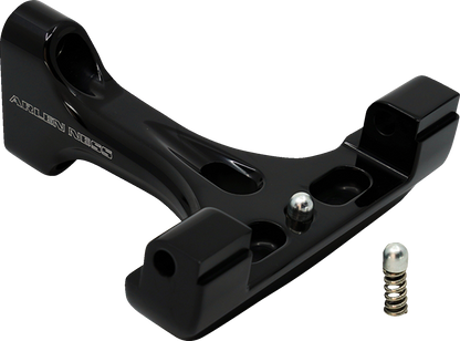 ARLEN NESS Forged Floorboard Mounts - Passenger - All Black 410-032