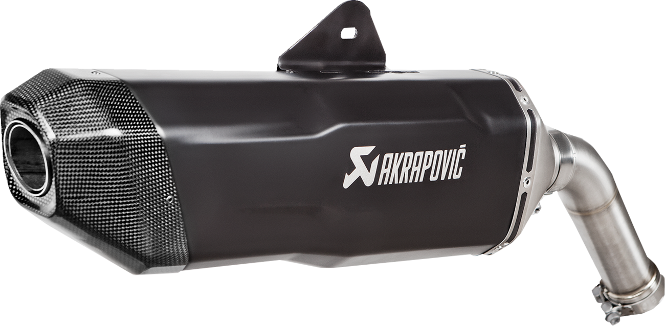 AKRAPOVIC Slip-On Line Muffler - Titanium - Black S-B9SO3-HFBFCTBL