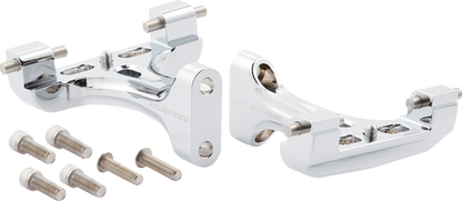 ARLEN NESS Forged Floorboard Mounts - Passenger - Chrome 410-034