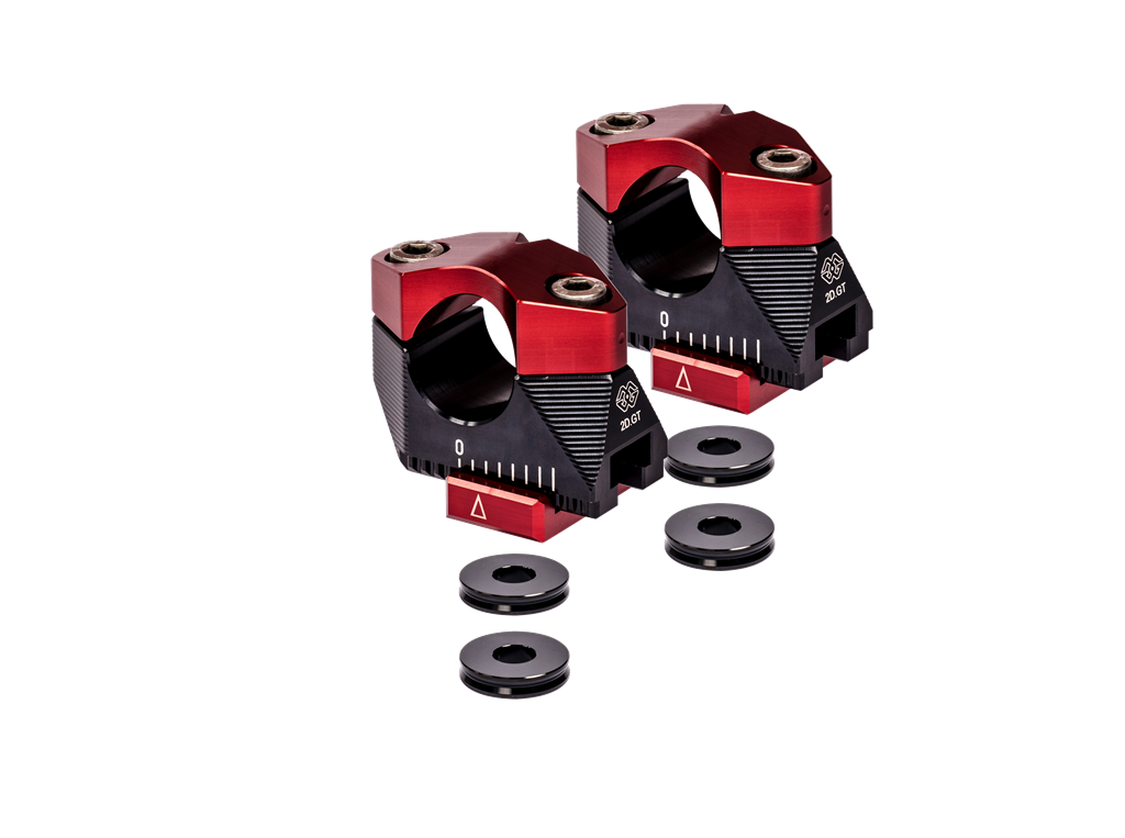 Gilles 2D.GT Adjustable Handlebar Risers for the Suzuki DL 1000 V-Strom (90mm rise)