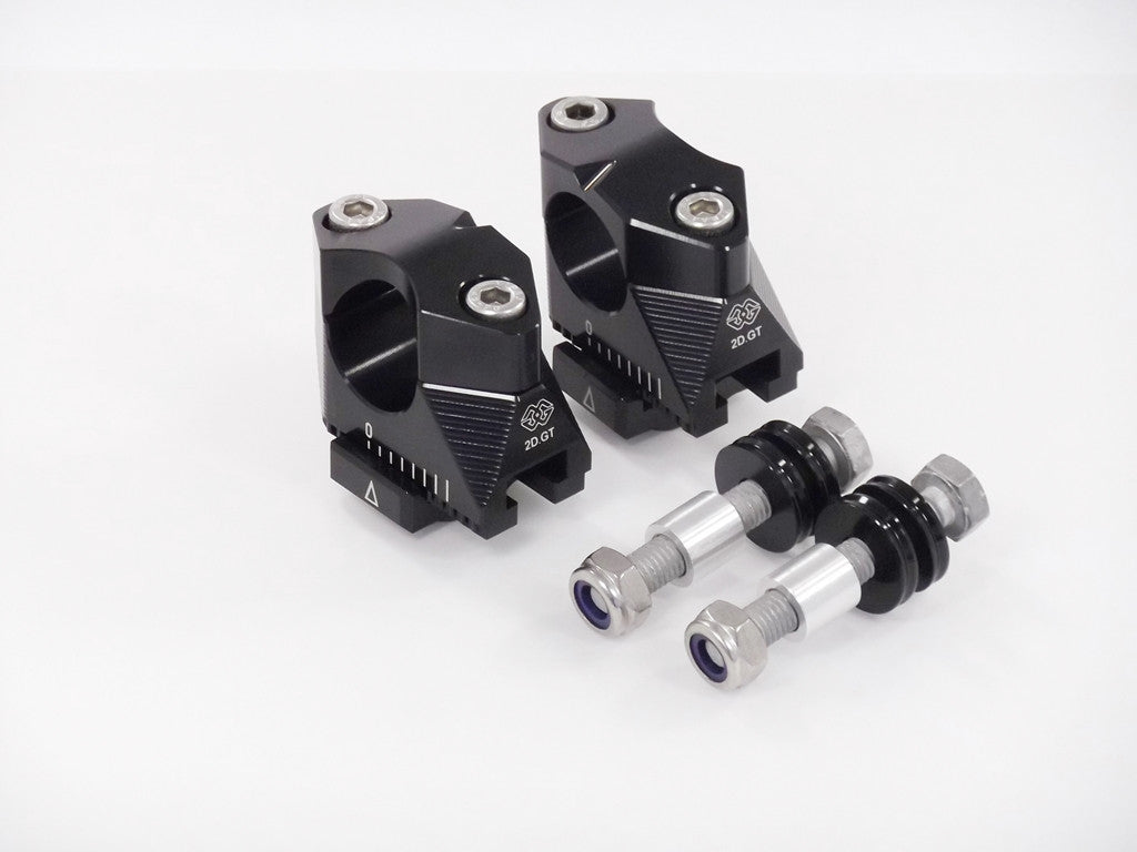 Gilles 2D.GT Adjustable Handlebar Risers for the Suzuki DL 1000 V-Strom (90mm rise)