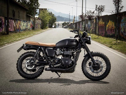 ZARD 'CROSS' Conical Exhaust for Triumph Scrambler  Thruxton and Bonneville