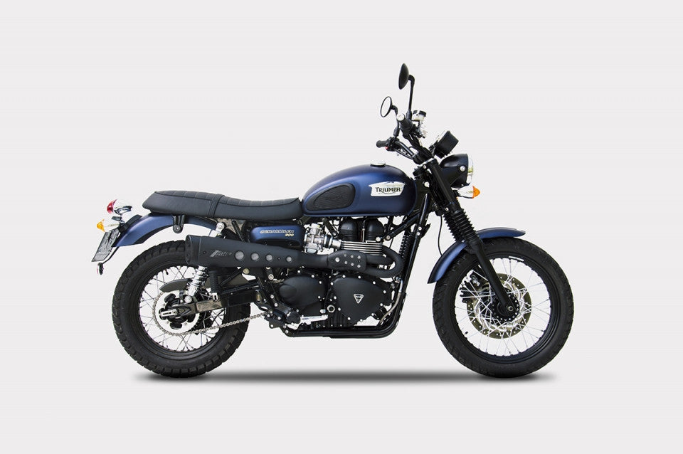ZARD Short High Mount Exhaust for Triumph Scrambler