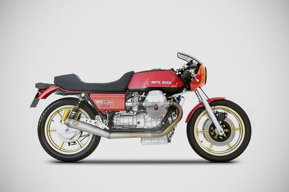 ZARD Exhaust for Moto Guzzi Le Mans 850, II, or III (Also called CX100)