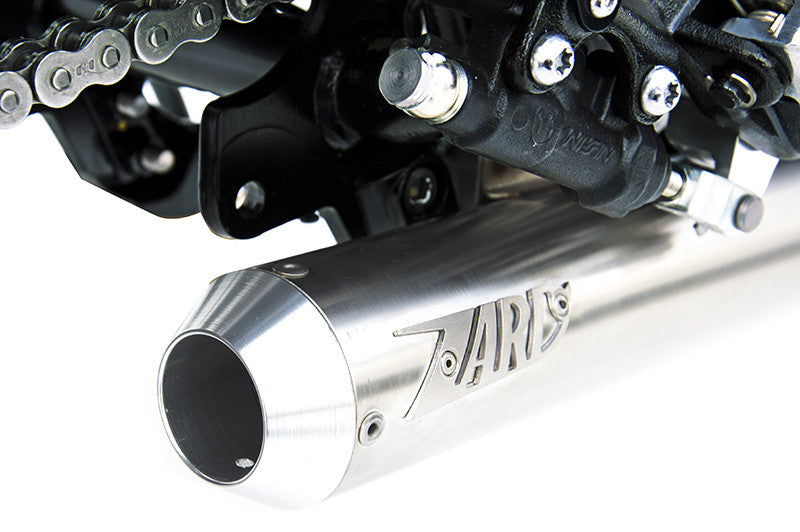ZARD 'CROSS' Conical Exhaust for Triumph Scrambler  Thruxton and Bonneville