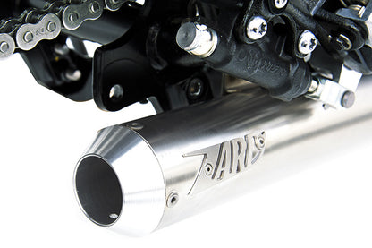 ZARD 'CROSS' Conical Exhaust for Triumph Scrambler  Thruxton and Bonneville