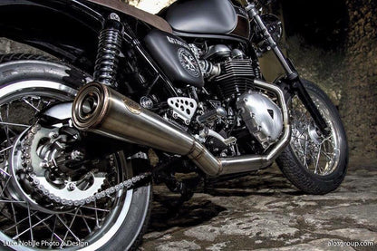 ZARD 'BAD CHILD' 2 into 1 Full Exhaust for Triumph Scrambler  Thruxton and Bonneville