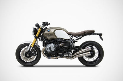 ZARD NEW Full Titanium 2-1-2 Racing (Stacked Mufflers) Exhaust for the BMW R NineT
