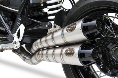 ZARD NEW Full Titanium 2-1-2 Racing (Stacked Mufflers) Exhaust for the BMW R NineT