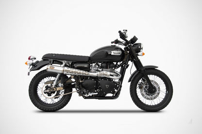 ZARD Slim Seat Lite 'STRIPES' for Triumph Thruxton  Bonneville  Street Twin  and Scrambler