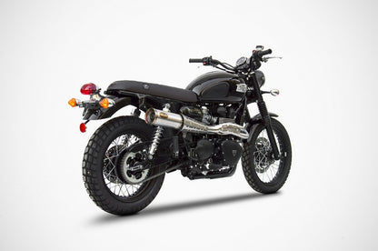 ZARD Slim Seat Lite 'STRIPES' for Triumph Thruxton  Bonneville  Street Twin  and Scrambler