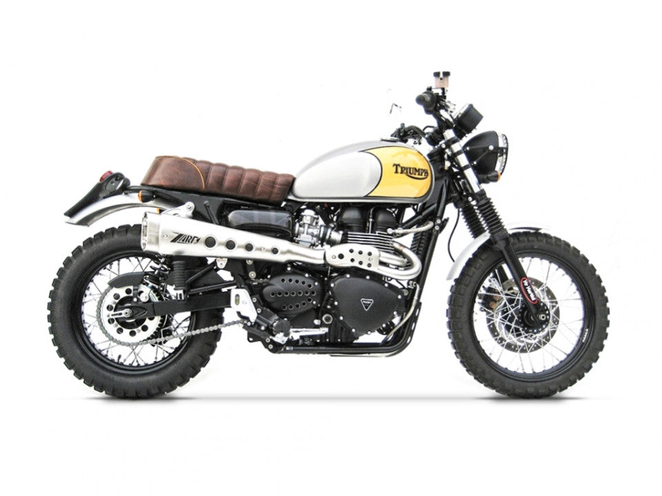 ZARD Short High Mount Exhaust for Triumph Scrambler