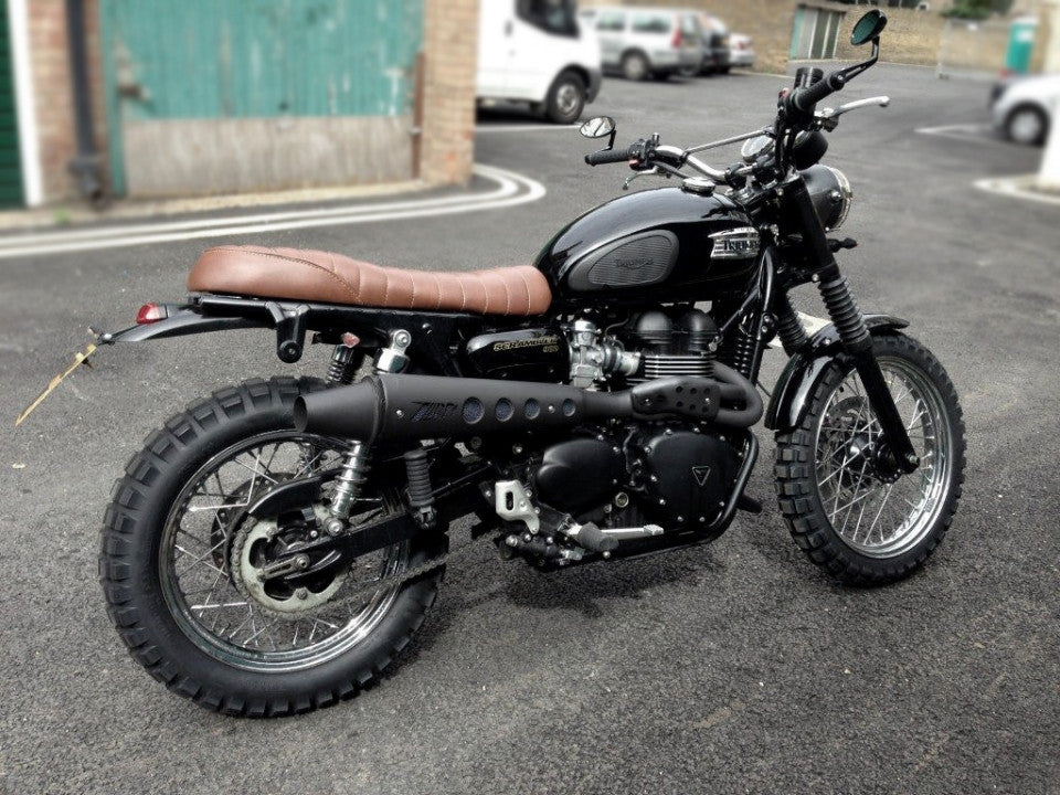 ZARD High Mount Cone style Exhaust for Triumph Scrambler