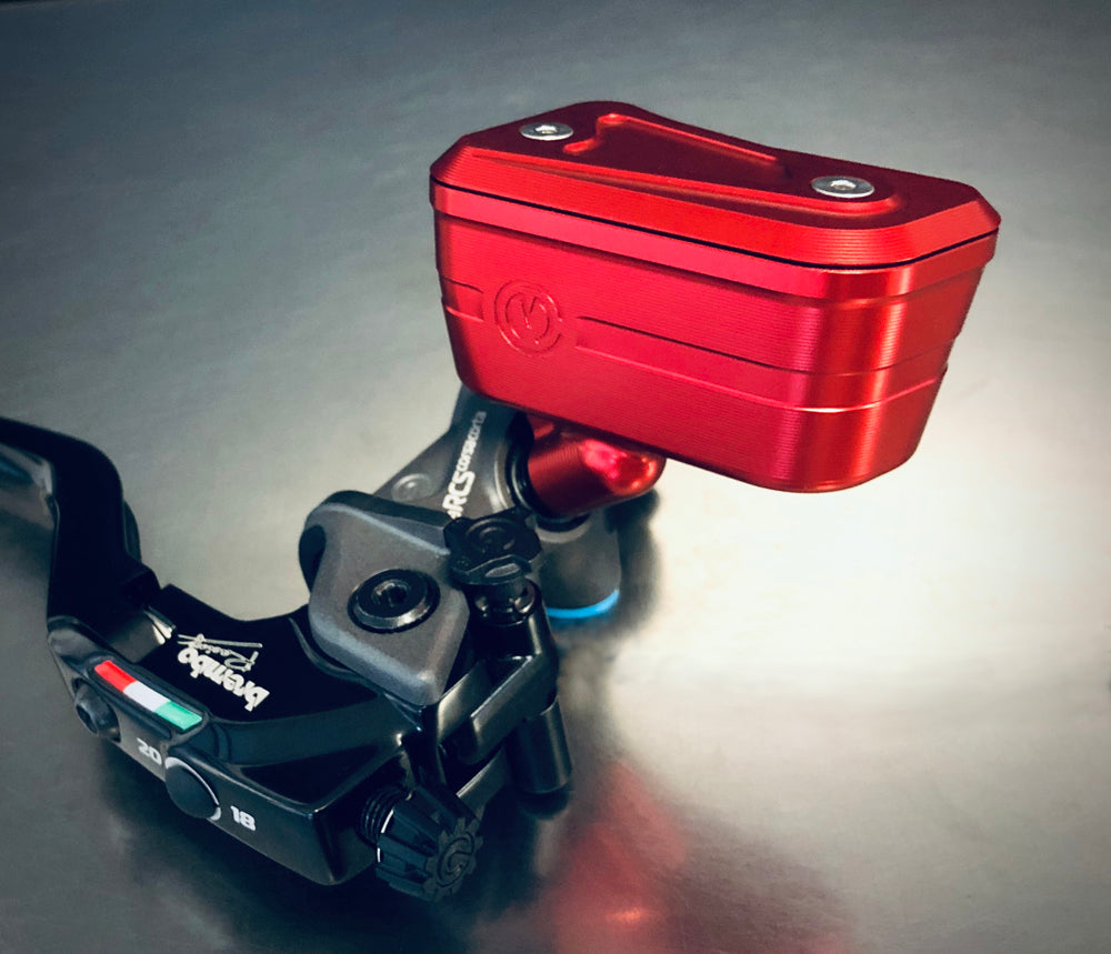 Motocorse Billet Aluminum Reservoirs For Brembo RCS Corsa Corta Master Cylinders Brake and Clutch