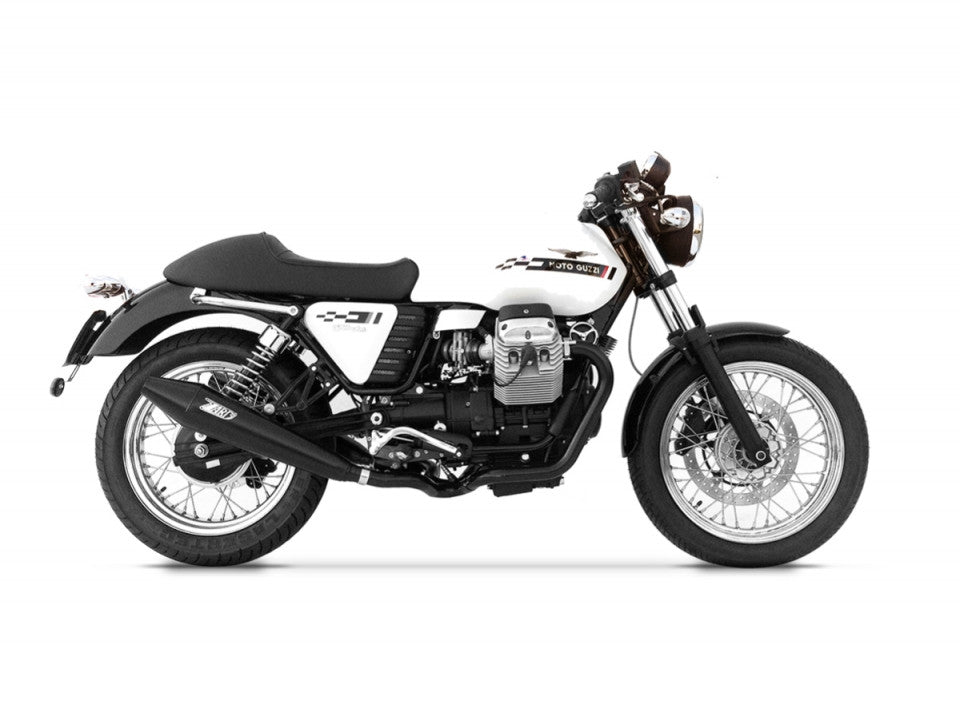 ZARD Conical Silencers for Moto Guzzi Cafe Racer / Cafe Classic (09-15)