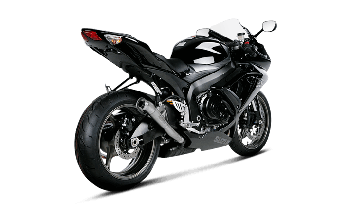 Akrapovic Titanium Megaphone Slip-On Exhaust Suzuki GSXR 600 / GSXR 750 2008-2010