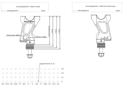Gilles 2D.GT Adjustable Handlebar Risers for the Yamaha FJ-09 (Tracer 900) 2014+