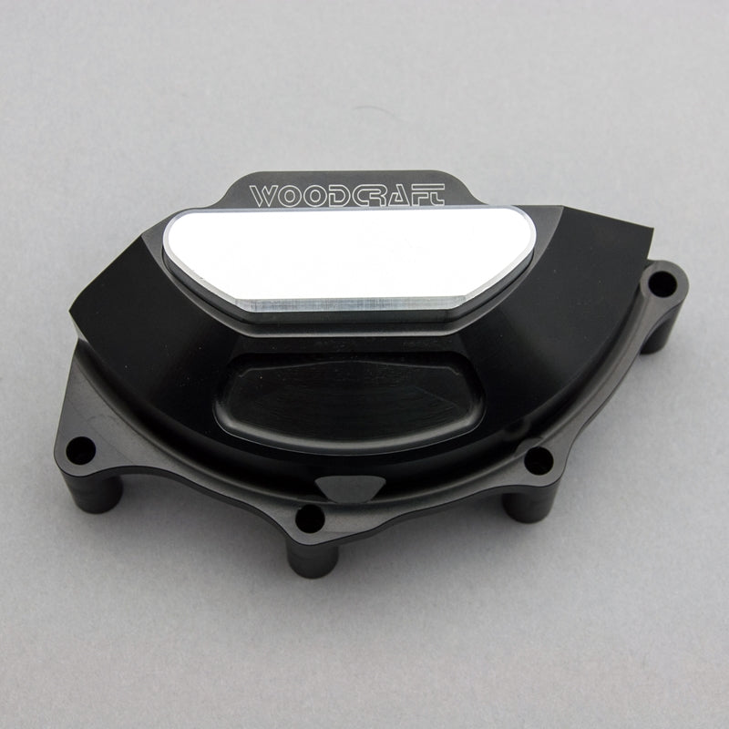 WOODCRAFT LHS Stator Cover Black Anodized for Ducati Panigale / Streetfighter V4 / S / R / Speciale