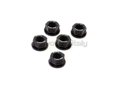 Evotech Srl Billet Aluminum Flange Nuts or Sprocket Nuts for Ducati's (set of 5) M10x1.0
