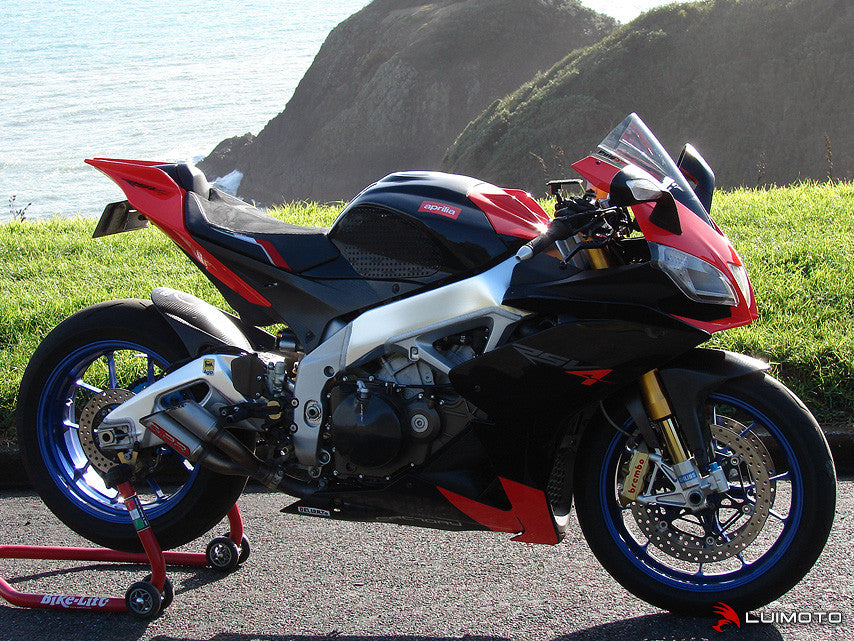 LUIMOTO Team Italia Rider Seat Covers for the Aprilia RSV4 (09-20)