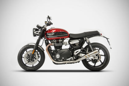 ZARD Conical Dual Slip-ons for the Triumph Speed Twin 1200 and Thuxton R / RS