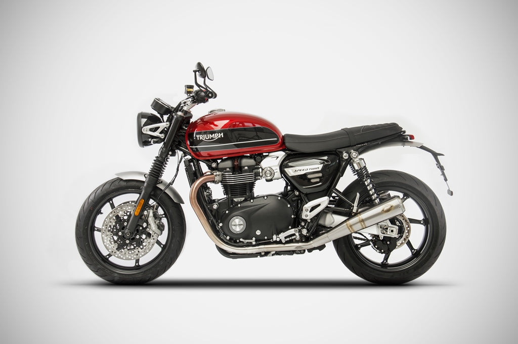 ZARD Conical Dual Slip-ons for the Triumph Speed Twin 1200 and Thuxton R / RS