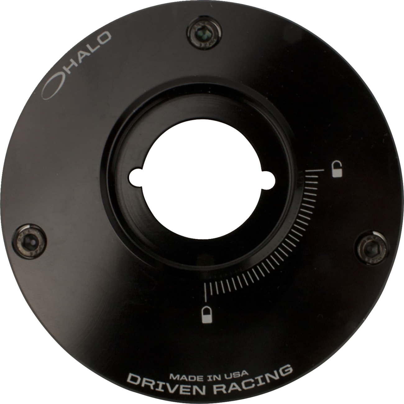 DRIVEN RACING Fuel Cap Base - Black - Aprilia DHFCB-AP01