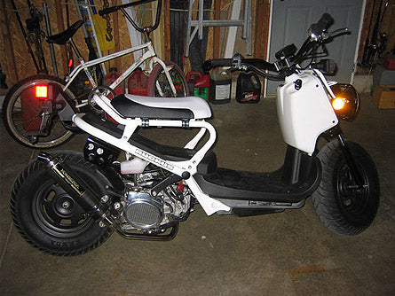 LUIMOTO (Baseline) Rider Seat Covers for the HONDA NPS 50 Ruckus (2002+)